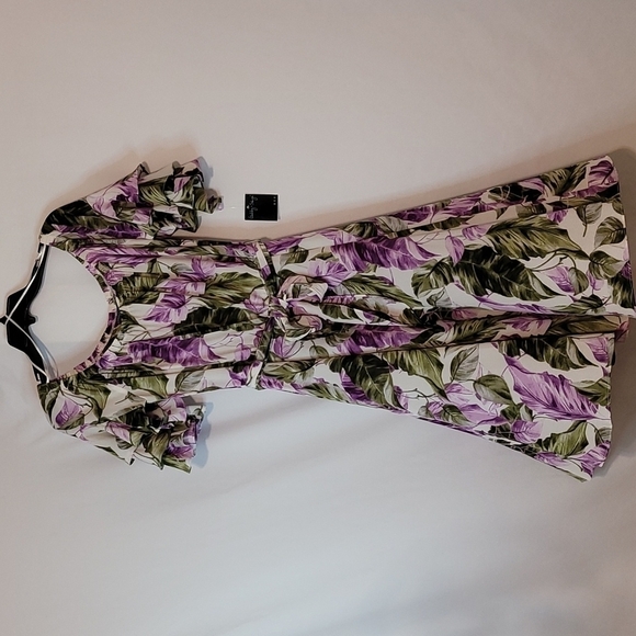 𝅺gabby Skye Floral Off The Shoulder Fit and Flare Dress - Picture 3 of 14